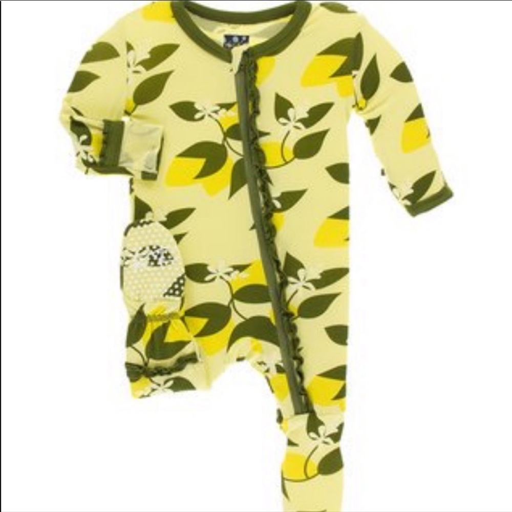 Kickee Pants footies with zipper